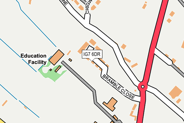 IG7 6DR map - OS OpenMap – Local (Ordnance Survey) IG7 6DR map - OS OpenMap – Local (Ordnance Survey)