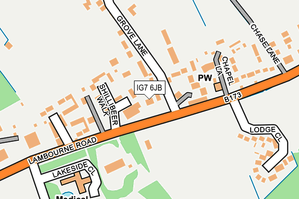IG7 6JB map - OS OpenMap – Local (Ordnance Survey) IG7 6JB map - OS OpenMap – Local (Ordnance Survey)