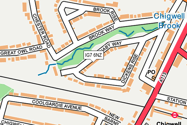 IG7 6NZ map - OS OpenMap – Local (Ordnance Survey) IG7 6NZ map - OS OpenMap – Local (Ordnance Survey)