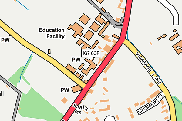 IG7 6QF map - OS OpenMap – Local (Ordnance Survey) IG7 6QF map - OS OpenMap – Local (Ordnance Survey)