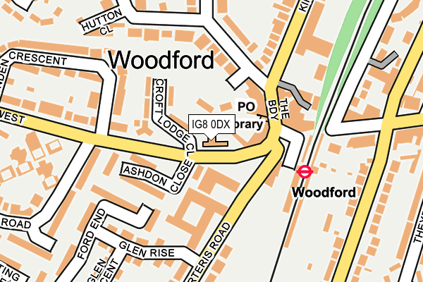 IG8 0DX map - OS OpenMap – Local (Ordnance Survey) IG8 0DX map - OS OpenMap – Local (Ordnance Survey)