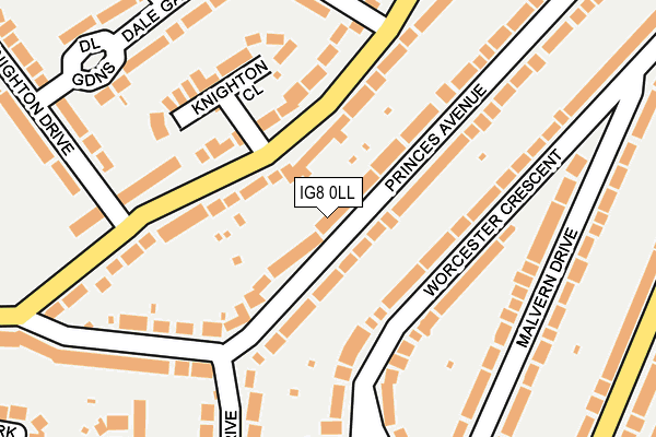 IG8 0LL map - OS OpenMap – Local (Ordnance Survey) IG8 0LL map - OS OpenMap – Local (Ordnance Survey)