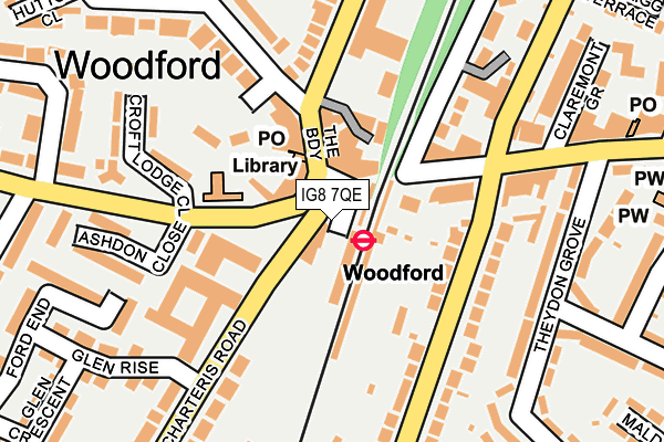 IG8 7QE map - OS OpenMap – Local (Ordnance Survey) IG8 7QE map - OS OpenMap – Local (Ordnance Survey)