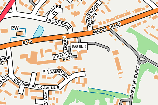 IG8 8ER map - OS OpenMap – Local (Ordnance Survey) IG8 8ER map - OS OpenMap – Local (Ordnance Survey)