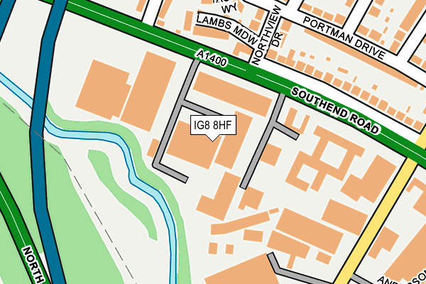 IG8 8HF map - OS OpenMap – Local (Ordnance Survey) IG8 8HF map - OS OpenMap – Local (Ordnance Survey)