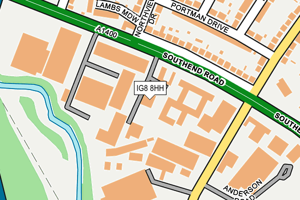 IG8 8HH map - OS OpenMap – Local (Ordnance Survey) IG8 8HH map - OS OpenMap – Local (Ordnance Survey)
