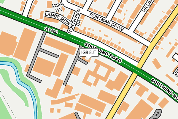 IG8 8JT map - OS OpenMap – Local (Ordnance Survey) IG8 8JT map - OS OpenMap – Local (Ordnance Survey)