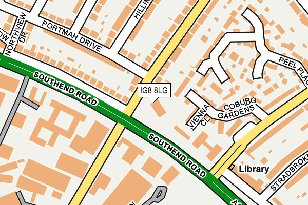 IG8 8LG map - OS OpenMap – Local (Ordnance Survey) IG8 8LG map - OS OpenMap – Local (Ordnance Survey)