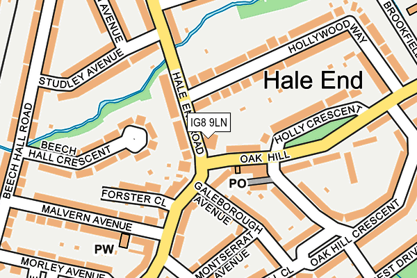 IG8 9LN map - OS OpenMap – Local (Ordnance Survey) IG8 9LN map - OS OpenMap – Local (Ordnance Survey)