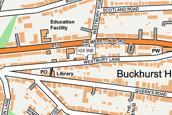 IG9 5NE map - OS OpenMap – Local (Ordnance Survey) IG9 5NE map - OS OpenMap – Local (Ordnance Survey)