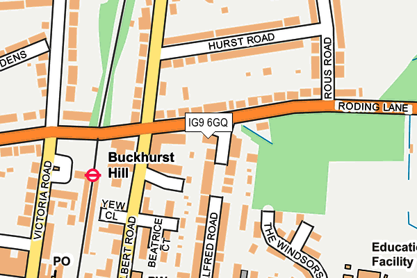 IG9 6GQ map - OS OpenMap – Local (Ordnance Survey)