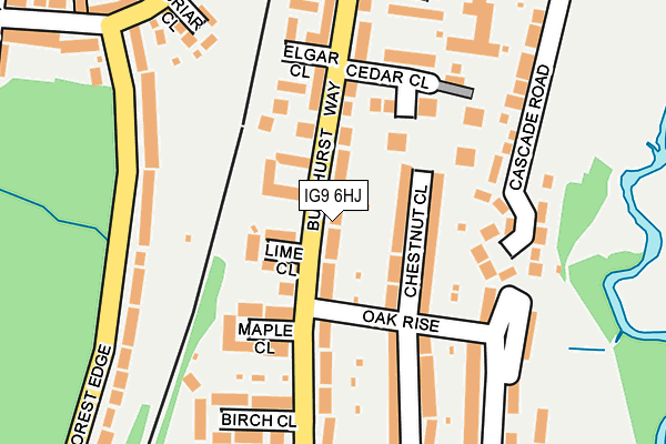 IG9 6HJ map - OS OpenMap – Local (Ordnance Survey) IG9 6HJ map - OS OpenMap – Local (Ordnance Survey)