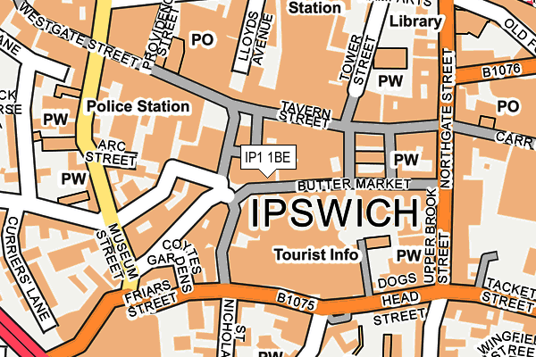 IP1 1BE map - OS OpenMap – Local (Ordnance Survey) IP1 1BE map - OS OpenMap – Local (Ordnance Survey)