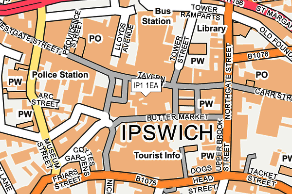 IP1 1EA map - OS OpenMap – Local (Ordnance Survey) IP1 1EA map - OS OpenMap – Local (Ordnance Survey)