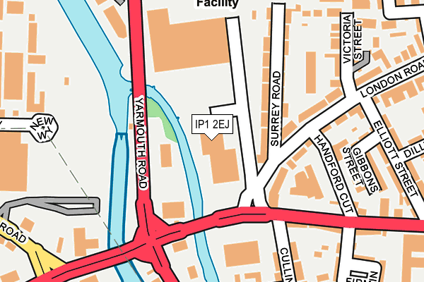 IP1 2EJ map - OS OpenMap – Local (Ordnance Survey) IP1 2EJ map - OS OpenMap – Local (Ordnance Survey)