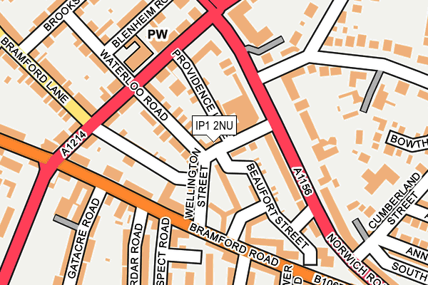 IP1 2NU map - OS OpenMap – Local (Ordnance Survey) IP1 2NU map - OS OpenMap – Local (Ordnance Survey)