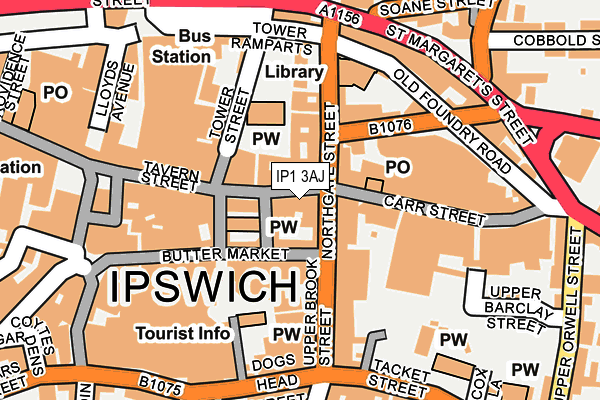 IP1 3AJ map - OS OpenMap – Local (Ordnance Survey) IP1 3AJ map - OS OpenMap – Local (Ordnance Survey)