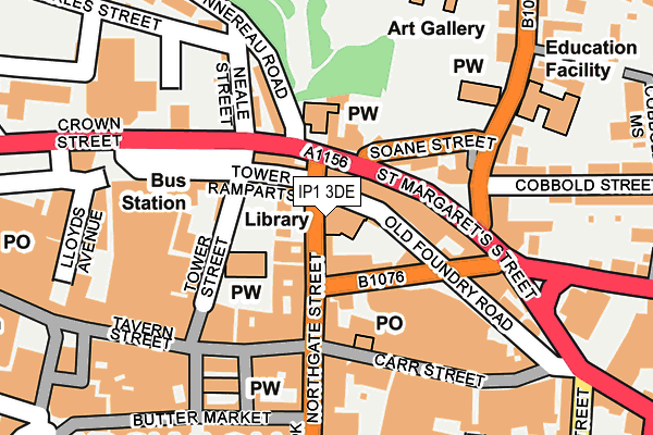 IP1 3DE map - OS OpenMap – Local (Ordnance Survey) IP1 3DE map - OS OpenMap – Local (Ordnance Survey)