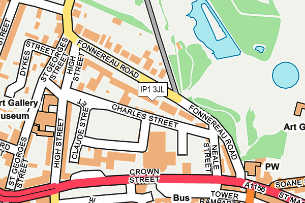 IP1 3JL map - OS OpenMap – Local (Ordnance Survey) IP1 3JL map - OS OpenMap – Local (Ordnance Survey)