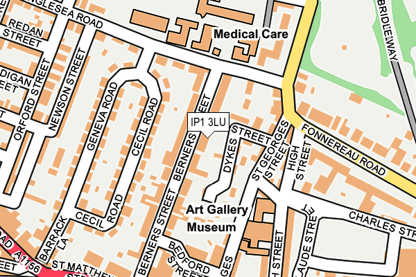 IP1 3LU map - OS OpenMap – Local (Ordnance Survey) IP1 3LU map - OS OpenMap – Local (Ordnance Survey)