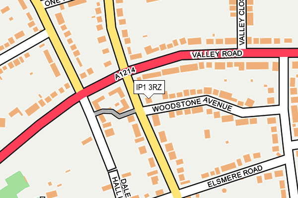 IP1 3RZ map - OS OpenMap – Local (Ordnance Survey) IP1 3RZ map - OS OpenMap – Local (Ordnance Survey)