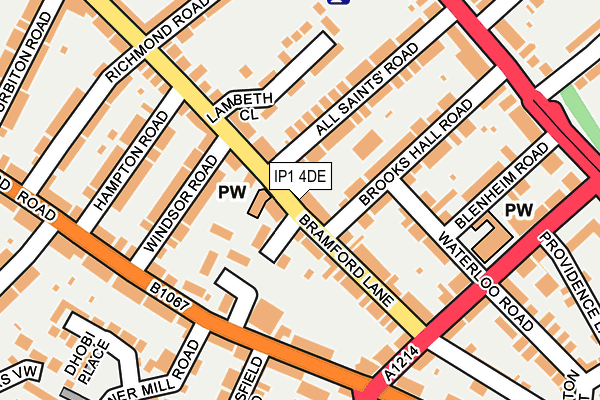 IP1 4DE map - OS OpenMap – Local (Ordnance Survey) IP1 4DE map - OS OpenMap – Local (Ordnance Survey)