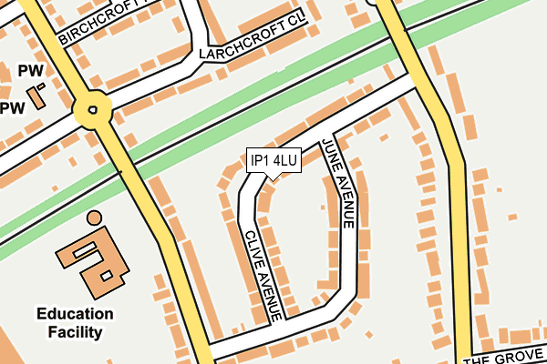 IP1 4LU map - OS OpenMap – Local (Ordnance Survey) IP1 4LU map - OS OpenMap – Local (Ordnance Survey)