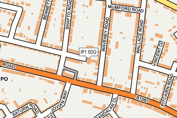 IP1 5DQ map - OS OpenMap – Local (Ordnance Survey) IP1 5DQ map - OS OpenMap – Local (Ordnance Survey)