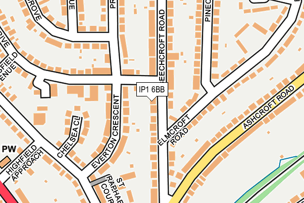 IP1 6BB map - OS OpenMap – Local (Ordnance Survey) IP1 6BB map - OS OpenMap – Local (Ordnance Survey)