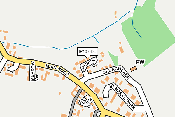 IP10 0DU map - OS OpenMap – Local (Ordnance Survey) IP10 0DU map - OS OpenMap – Local (Ordnance Survey)