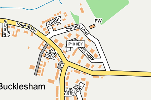 IP10 0DY map - OS OpenMap – Local (Ordnance Survey)