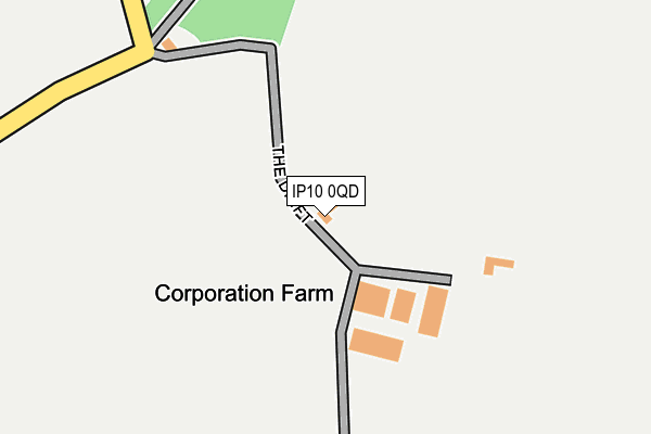 IP10 0QD map - OS OpenMap – Local (Ordnance Survey) IP10 0QD map - OS OpenMap – Local (Ordnance Survey)