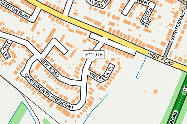 IP11 0TB map - OS OpenMap – Local (Ordnance Survey) IP11 0TB map - OS OpenMap – Local (Ordnance Survey)