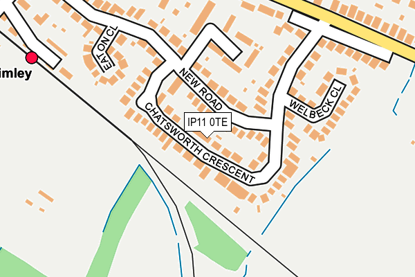 IP11 0TE map - OS OpenMap – Local (Ordnance Survey) IP11 0TE map - OS OpenMap – Local (Ordnance Survey)