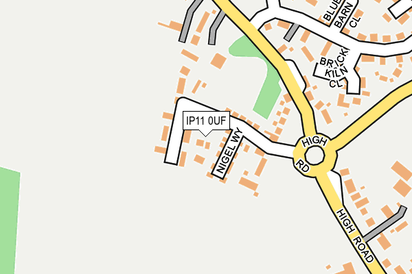 IP11 0UF map - OS OpenMap – Local (Ordnance Survey) IP11 0UF map - OS OpenMap – Local (Ordnance Survey)