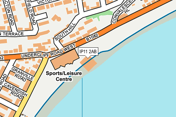 IP11 2AB map - OS OpenMap – Local (Ordnance Survey) IP11 2AB map - OS OpenMap – Local (Ordnance Survey)