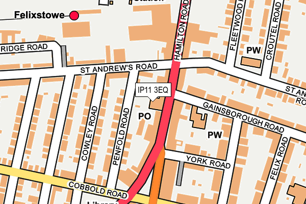 IP11 3EQ map - OS OpenMap – Local (Ordnance Survey) IP11 3EQ map - OS OpenMap – Local (Ordnance Survey)