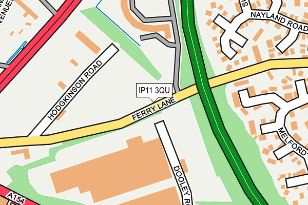 IP11 3QU map - OS OpenMap – Local (Ordnance Survey) IP11 3QU map - OS OpenMap – Local (Ordnance Survey)
