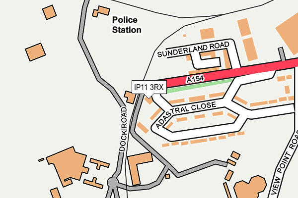 IP11 3RX map - OS OpenMap – Local (Ordnance Survey) IP11 3RX map - OS OpenMap – Local (Ordnance Survey)