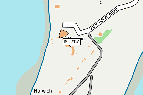 IP11 3TW map - OS OpenMap – Local (Ordnance Survey) IP11 3TW map - OS OpenMap – Local (Ordnance Survey)