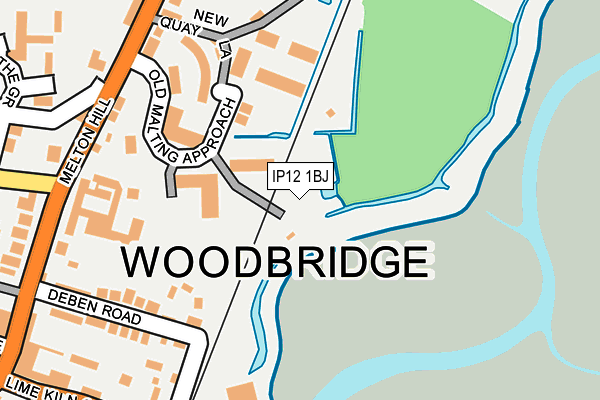 IP12 1BJ map - OS OpenMap – Local (Ordnance Survey) IP12 1BJ map - OS OpenMap – Local (Ordnance Survey)