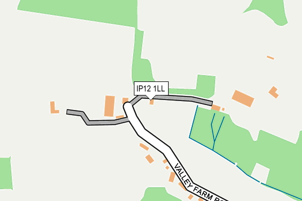 IP12 1LL map - OS OpenMap – Local (Ordnance Survey) IP12 1LL map - OS OpenMap – Local (Ordnance Survey)