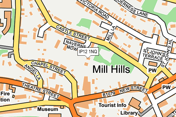 IP12 1NQ map - OS OpenMap – Local (Ordnance Survey) IP12 1NQ map - OS OpenMap – Local (Ordnance Survey)