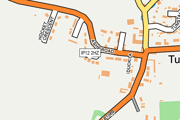 IP12 2HZ map - OS OpenMap – Local (Ordnance Survey) IP12 2HZ map - OS OpenMap – Local (Ordnance Survey)