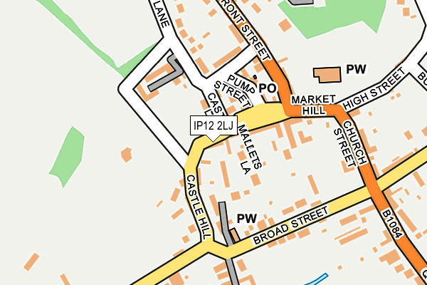 IP12 2LJ map - OS OpenMap – Local (Ordnance Survey) IP12 2LJ map - OS OpenMap – Local (Ordnance Survey)