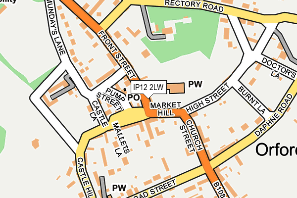 IP12 2LW map - OS OpenMap – Local (Ordnance Survey) IP12 2LW map - OS OpenMap – Local (Ordnance Survey)