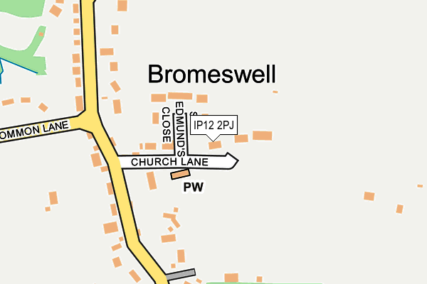 IP12 2PJ map - OS OpenMap – Local (Ordnance Survey) IP12 2PJ map - OS OpenMap – Local (Ordnance Survey)