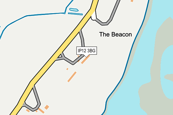 IP12 3BG map - OS OpenMap – Local (Ordnance Survey) IP12 3BG map - OS OpenMap – Local (Ordnance Survey)