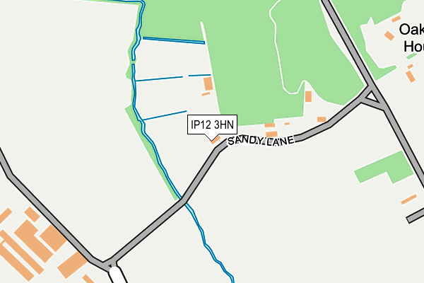 IP12 3HN map - OS OpenMap – Local (Ordnance Survey) IP12 3HN map - OS OpenMap – Local (Ordnance Survey)