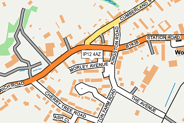 IP12 4AZ map - OS OpenMap – Local (Ordnance Survey) IP12 4AZ map - OS OpenMap – Local (Ordnance Survey)